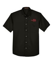 Picture of Harriton Easy Blend Short-Sleeve Twill Shirt